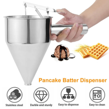 Baking Cake Batter Piston Funnel Stainless Steel Cream Dosing Dispenser Kit