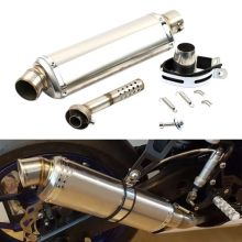 Universal 3851mm Motorcycle Slip On Exhaust Muffler Pipe w Removable DB Kil
