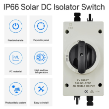 32A 2 POLE4 POLE 1000V DC IP66 SOLARPV TRUE DC ENCLOSED ROTARY ISOLATOR SWI