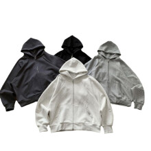 (Oat ash, M       1pcs) Auticup Fall Winter Cleanfit Hoodie Heavyweight Cotton Boxy Fit Oversized Solid Color Pullover for Men Women