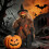(White) Halloween Decorations Ghost Pumpkin Tree Topper Star Tabletop Figure Spooky Ornaments 3