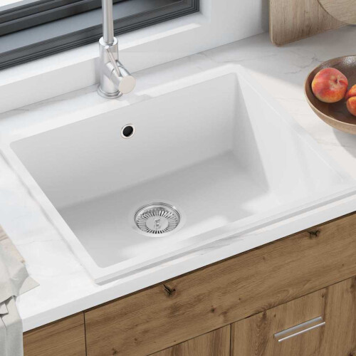VidaXL vidaXL Kitchen Sink White 54 x 44 x 20 cm Granite