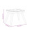 VidaXL vidaXL Schaukelstuhl mit Hocker Stoff Weinrot 12