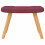 VidaXL vidaXL Schaukelstuhl mit Hocker Stoff Weinrot 8