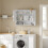 SoBuy Mobile pensile bianco 90x70x28,5 cm 13
