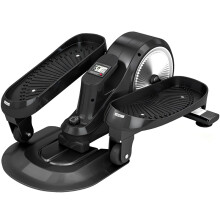 Under Desk Elliptical Machine with LCD Monitor, 8 Adjustable Magnetic Resistances for 2-in-1 Seat & Stand Up Exercise