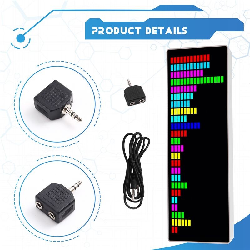Colorful RGB LED Music Spectrum USB Voice Control Control Dual Mode ...