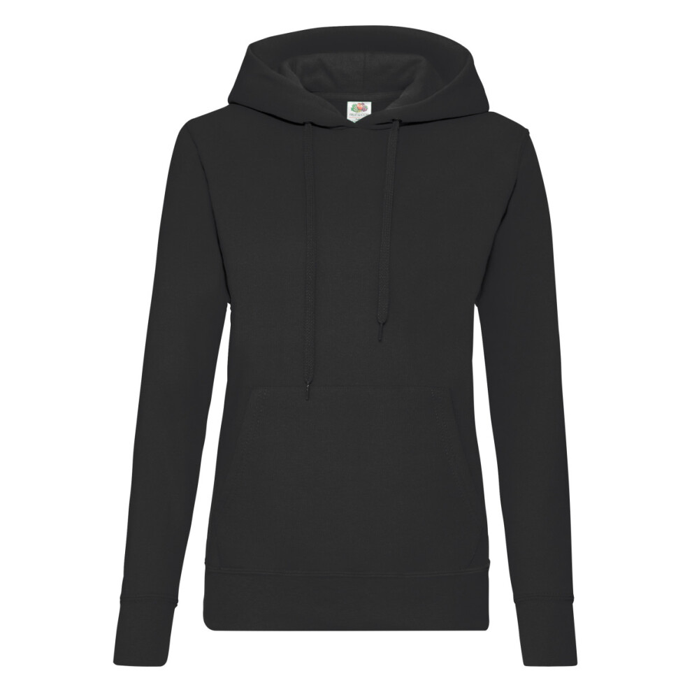 Fruit Of The Loom (Xl, Black) Womens/Ladies Classic 80/20 Lady Fit Hoodie