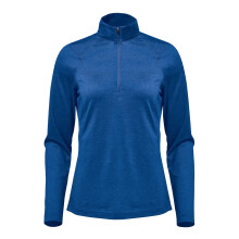 (L, Classic Blue Heather) Stormtech Womens/Ladies Milano Quarter Zip Fleece Top