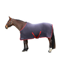 (6', Charcoal/Red) HYCONIC Horse Fleece Rug
