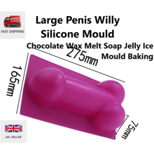 Large Penis Willy Silicone Chocolate Wax Melt Soap Jelly Ice Mould Baking