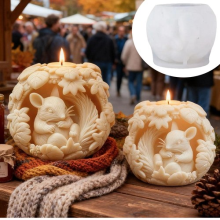 3D Candle Mold Silicone Soap Mold DIY Handmade Craft Wax Silicone Mould UK