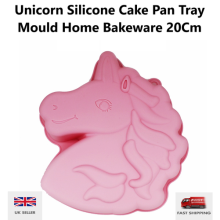 Unicorn Silicone Cake Pan Tray Mould Home Bakeware 20Cm Round Non Stick