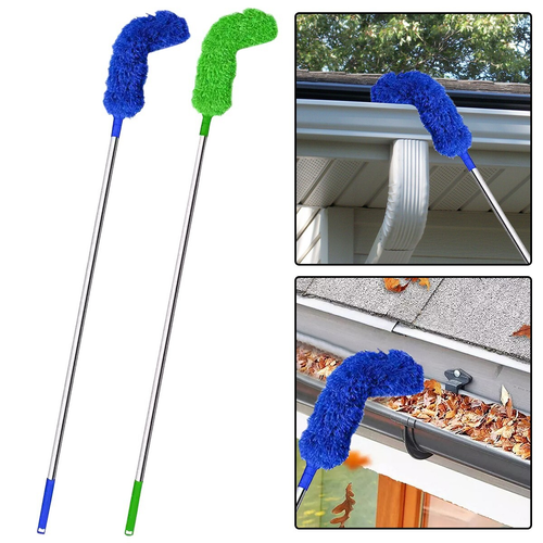 Gutter Cleaning Brush Roofing Tool with Telescopic Extendable Pol Easy Storage