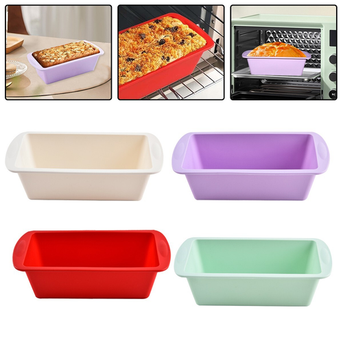 4pcs Silicone Non-stick Cake Baking Mold Toast Bread Loaf Bakeware Fine Durable