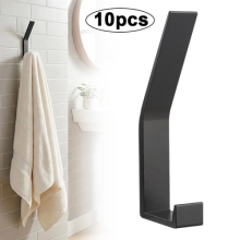 Black Coat Hooks Double Hook for Acoustic Panels Slat Wall Zinc Alloy
