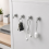 10Pack Magnetic Hooks Strong Magnet Hanger Hold Neodymium Hook Heavy Duty Silver 4
