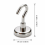 10Pack Magnetic Hooks Strong Magnet Hanger Hold Neodymium Hook Heavy Duty Silver 2