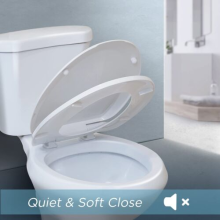 Quick Release Toilet Seat | Soft Close | Heavy Duty | Universal Fit | One Button