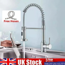 Modern Monobloc Pull Out Kitchen Mixer Tap Dual Spout Spray Single Lever 360ÂðŸ”