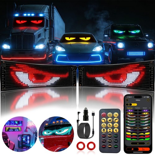 2X Devil Eyes Devil Eyes Light Devil Eye LED Light Dynamic Waterproof for Car