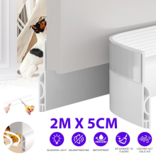 200CM Door Seal Strip Door Strip Bottom Windproof Quick Install for Door Bottom