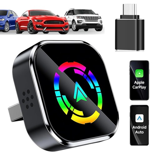 CarPlay Adapter Android Auto Adapter Wireless Dongle Bluetooth 2 In 1 USB