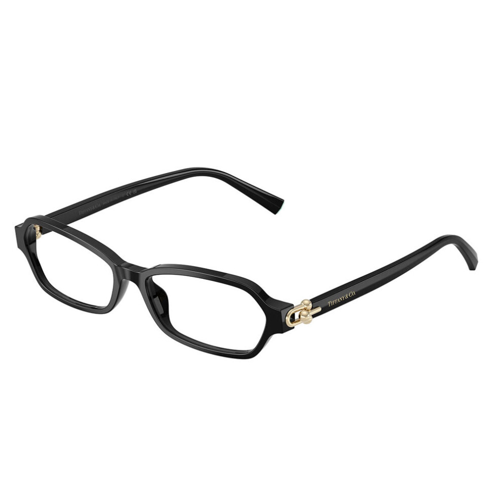 Tiffany Transparent Woman Tf2293u 8001 Optical Frames Acetate Black Geometric Normal - Image 2