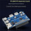 Waveshare for Raspberry Pi USB 3.2 Gen1 HUB Gigabit ETH HAT Expansion Board USB 3.2 Gen1+1000M ETH  for Raspberry Pi 4B 5