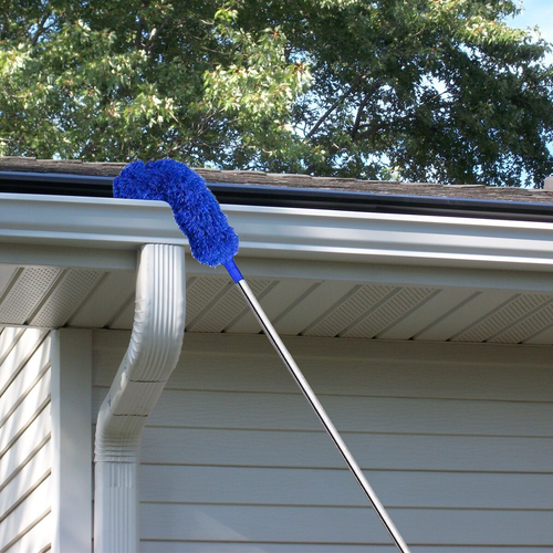 Gutter Cleaning Brush Roofing Tool with Telescopic Extendable Pol Easy Storage 2