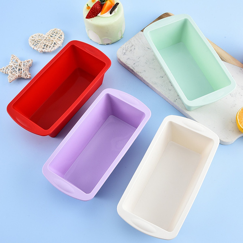 4pcs Silicone Non-stick Cake Baking Mold Toast Bread Loaf Bakeware Fine Durable 2