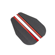 1 Pair Car PVC Carbon Fiber Rain Shield Rear View Mirror Rain Eyebrow Adhesive for Rear View Mirror Car Rain Shield
