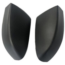 Car Rearview Mirror Cap Cover Trim Dry Carbon Fiber for Ghibli Quattroporte 2017-2023 Matte Black