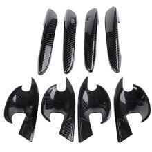 For  CX30 CX-30 2020 2021 Carbon Fiber Car Door Handle Protective Protective and Door Handle Outer Bowl Trim Cover