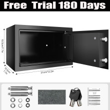 Secure Digital Steel Safe Security Electronic Home Office Money Safety Box 31CM