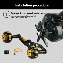 Drip Wheel Refreshing Rocker Arm Metalen Rocker Arm Reel Vervangende Power Handle Grip Aangepaste Rocker Arm Metalen Bal Grip