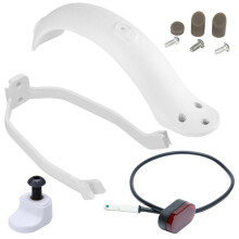 Hinteres Schutzblech-Set für Elektroroller, für M365-Scooter, Schutzblech, Rücklicht, Reifenspritzschutz, Hinteres Flügelhalterungskabel