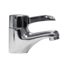 Contemporary Bathroom Mono Basin Tap – Round Lever, 110 x 52mm, Chrome