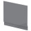 Balterley 700mm Bath MDF End Panel & Plinth - Gloss Cloud Grey 8