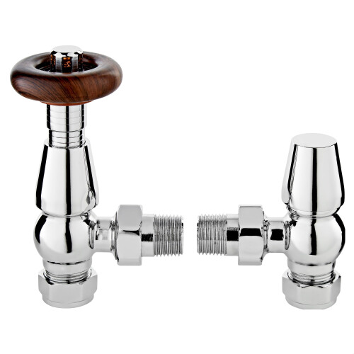 Balterley Heating Accessories Camden Angled Thermostatic Valve, Chrome 2