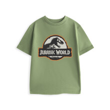 (11-12 Years) Jurassic World Short Sleeved T-Shirt (Boys Green)
