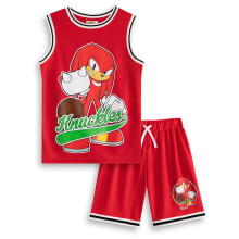 (9-10 Years) Sonic the Hedgehog 2 Piece Basketball Set (Boys Red)