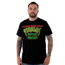 (Large) Teenage Mutant Ninja Turtles Short Sleeved T-Shirt (Mens Black)