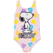 (3-4 Years) Peanuts 1 Piece Swimming Costume (Girls Pink)