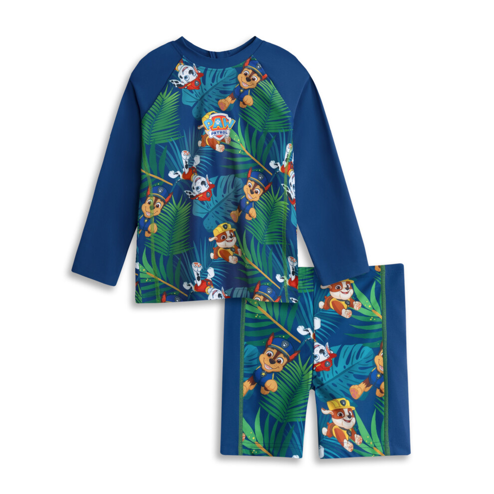 Photos - Swimwear Paw Patrol   2 Piece Swim Set (Boys Blue) (4-5 Years)