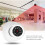 Dummy Security Camera with LED Flashing Light Realistic Dome Surveillance Camera Simulation for Home Safety Protection 2