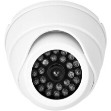 Dummy Security Camera with LED Flashing Light Realistic Dome Surveillance Camera Simulation for Home Safety Protection
