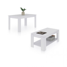 Pack mesa de comedor 123 y mesa de centro Lya