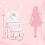 Kids Dressing Table with Mirror, Stool, Drawer, Cloud Design, White 5