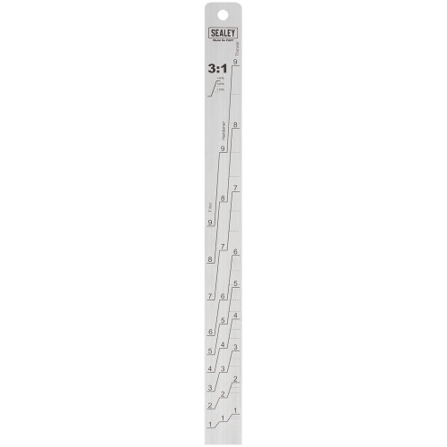 Sealey Sealey PA07 Aluminium Paint Measuring Stick 1:1/3:1